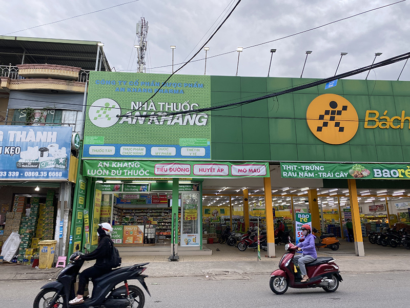 Nhà thuốc An Khang tại 717 Tổ 15 Khu 5, Ấp 2 (Ngay Bách hóa XANH chợ chiều Bến Gỗ), Phường Long Hưng, Tỉnh Đồng Nai, Việt Nam